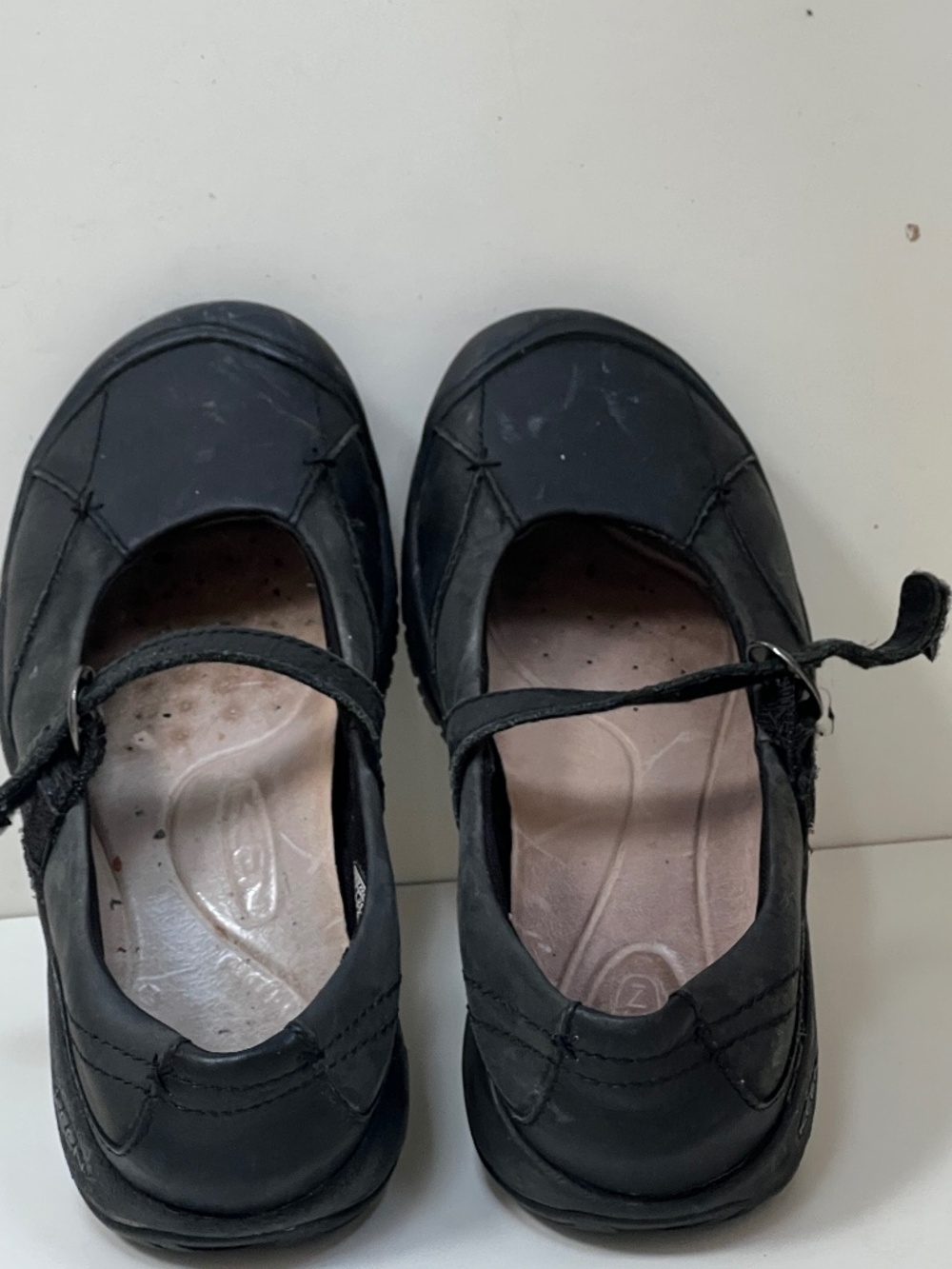 Keen Presidio Mary Jane Flat Casual Shoes Black Leather Women's Sz 7.5 M 38 - Picture 2 of 6